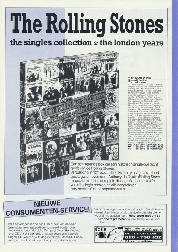 The Rolling Stones - The London Years - 1989 [Holland] - Brochure