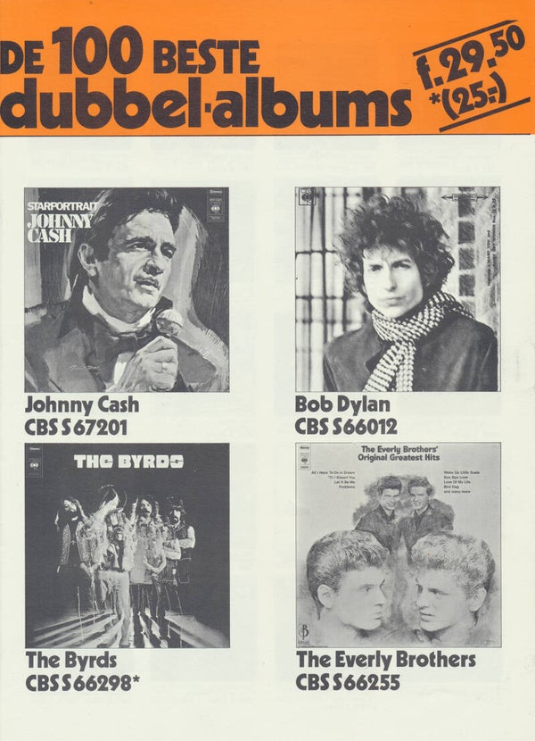 De 100 Beste Dubbel-Albums - CBS - 1972 [Holland] - Brochure