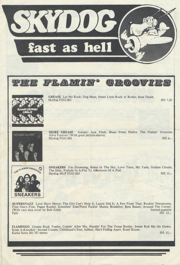 Skydog Records - Fast As Hell - 1975 [Holland] - Brochure