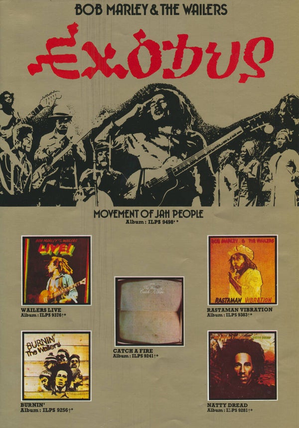Bob Marley - Exodus - Island - 1977 [UK] - Sales Sheet
