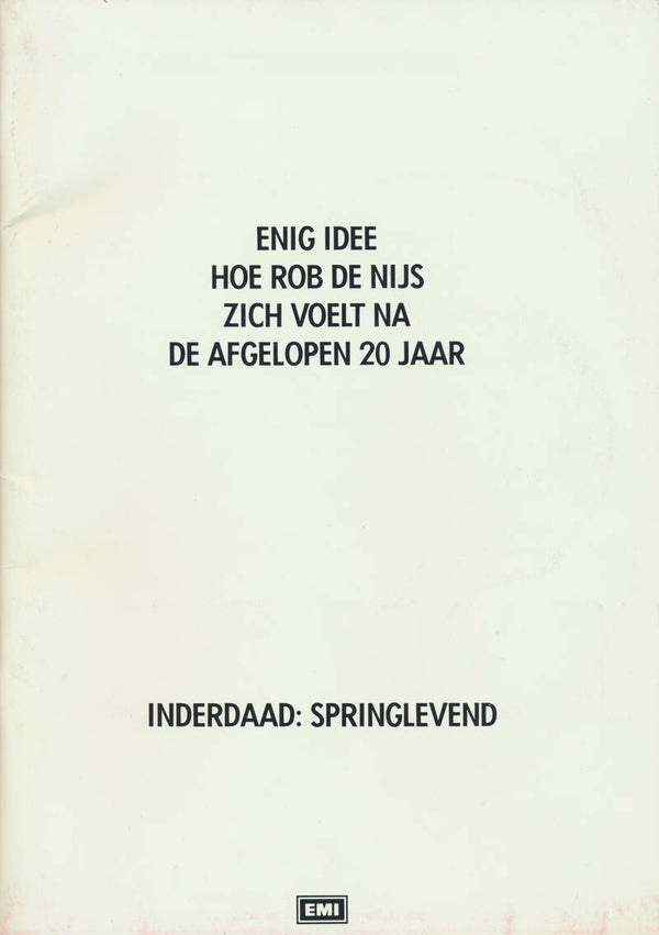 Rob De Nijs - Springlevend - 1982 [Holland] - Press Kit