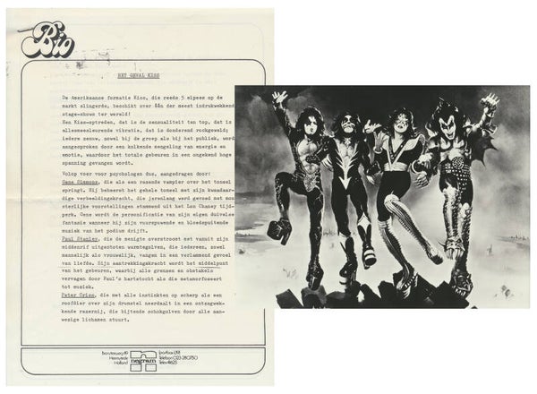Kiss - Bio - Destroyer - May 1976 [Holland] - Press Kit