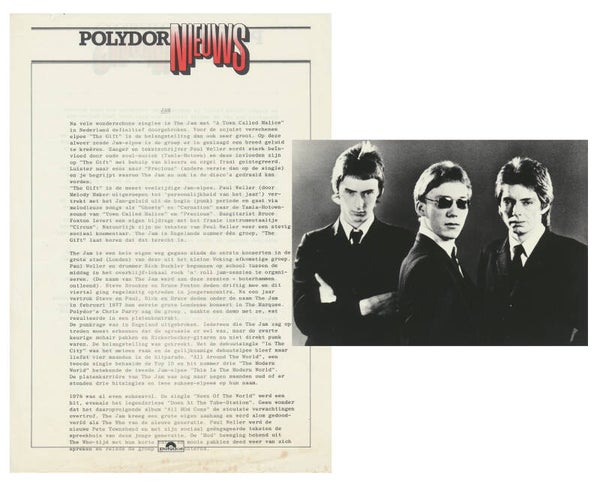 The Jam - Polydor Nieuws - March 1982 [Holland] - Press Kit