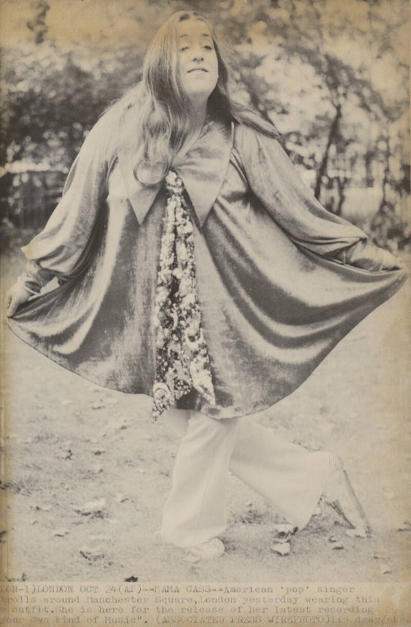 Mama Cass - The Mamas And Papas - October 24, 1969 [UK] - Wirephoto