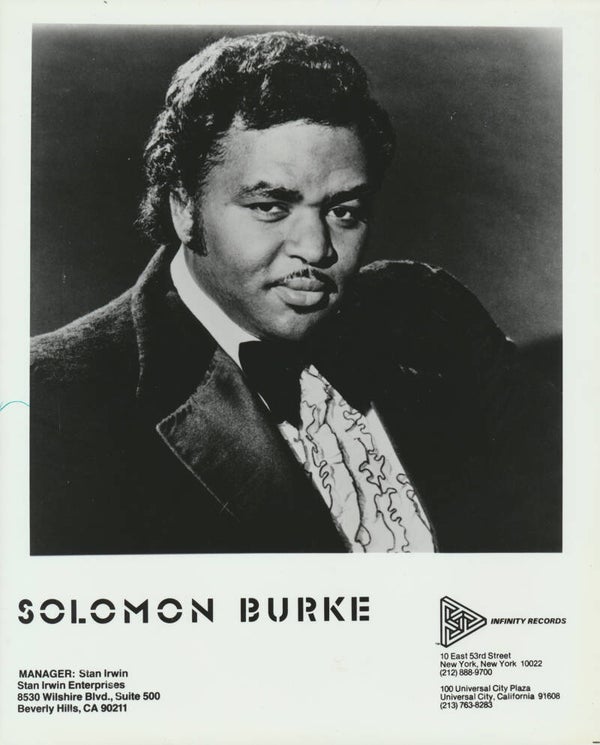 Solomon Burke - 1980s [USA] - Publicity Press Photo