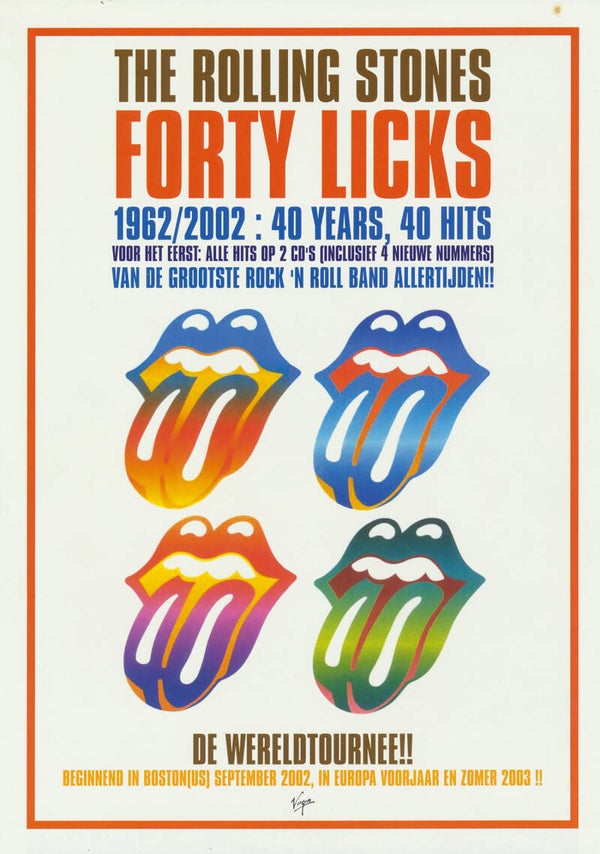 The Rolling Stones - Forty Licks - 2002 [Holland] - Sales Sheet