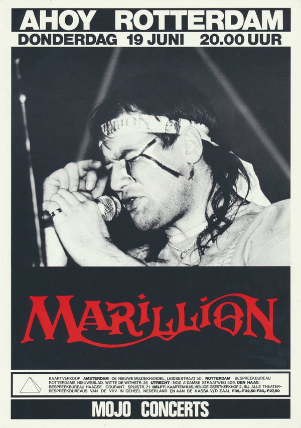 Marillion - Ahoy, Rotterdam, June 19, 1986 [Holland] - Flyer