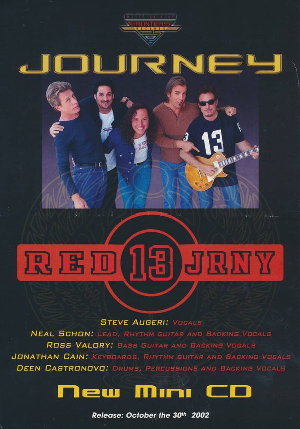 Journey - Red 13 - 2002 [Italy] - Sales Sheet