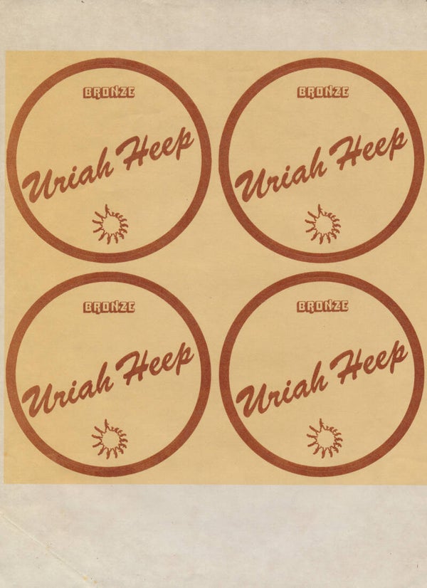 Uriah Heep - Bronze - 1970s [UK] - Sticker Sheets