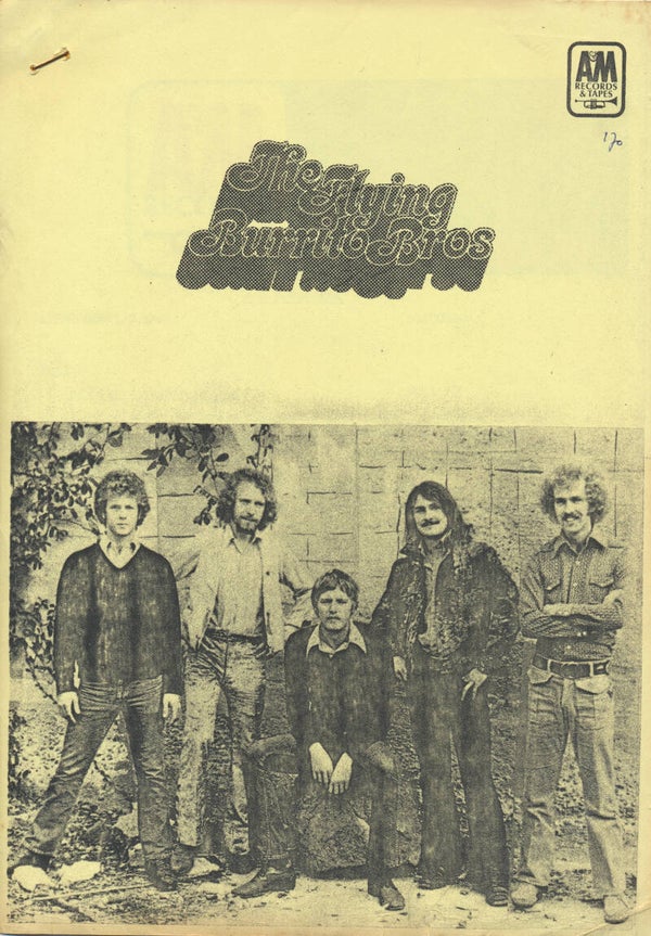 The Flying Burrito Brothers - 1970 [Holland] - Press Release