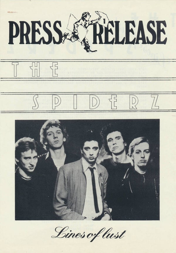 The Spiderz - Lines Of Lust - 1981 [Holland] - Press Release