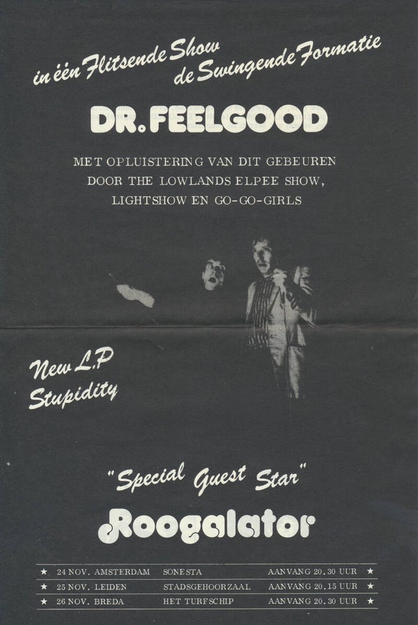 Dr. Feelgood - Holland Tour 1976 [Holland] - Brochure