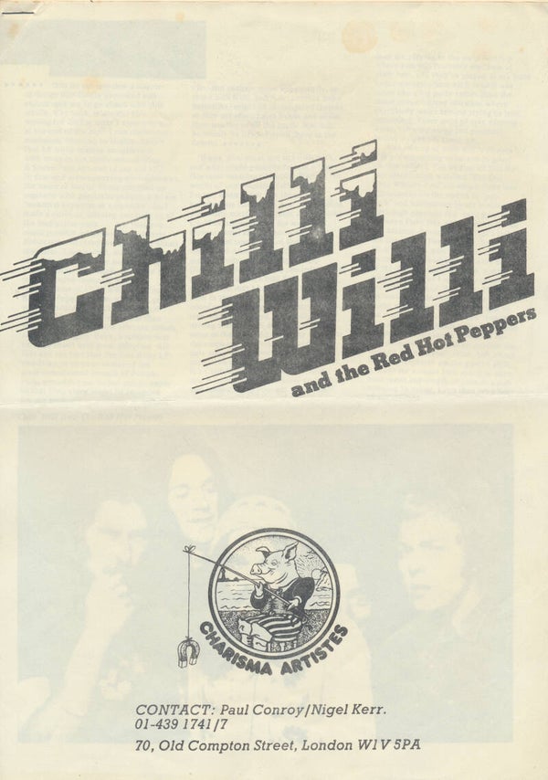 Chilli Willi and the Red Hot Peppers - 1974 [UK] - Press Release