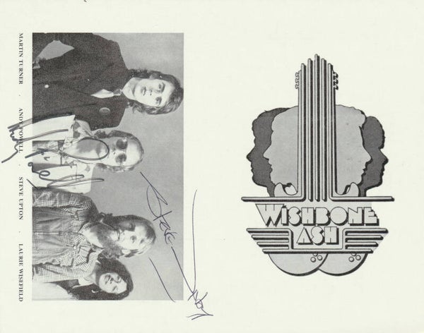 Wishbone Ash - 1977 [UK] Official Membership Card + Autographs