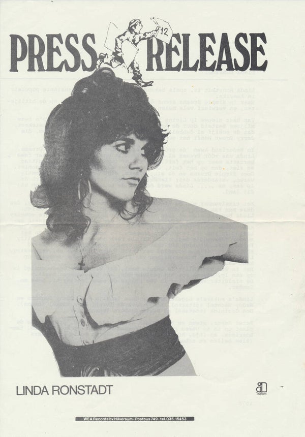 Linda Ronstadt - Living In The USA - October 1978 [Holland] - Press Release