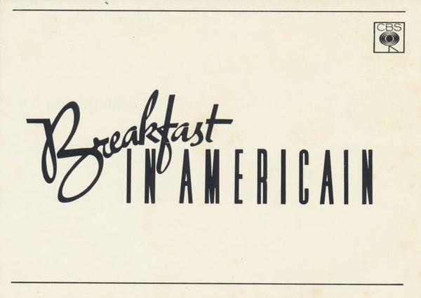 Supertramp - Breakfast In America - Café Americain - 1979 [Holland] - Press Invitation