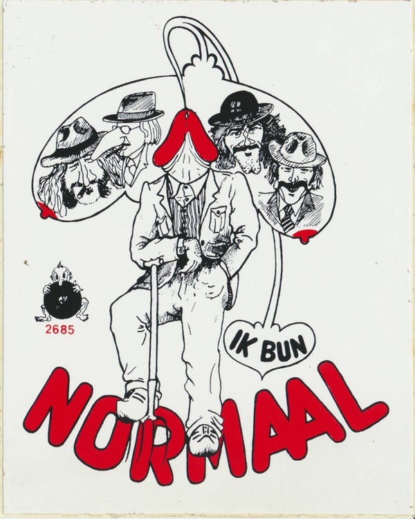 Normaal - Ik Bun Moar Een Eenvoudige Boerenlul - 1978 [Holland] - Promotional Sticker
