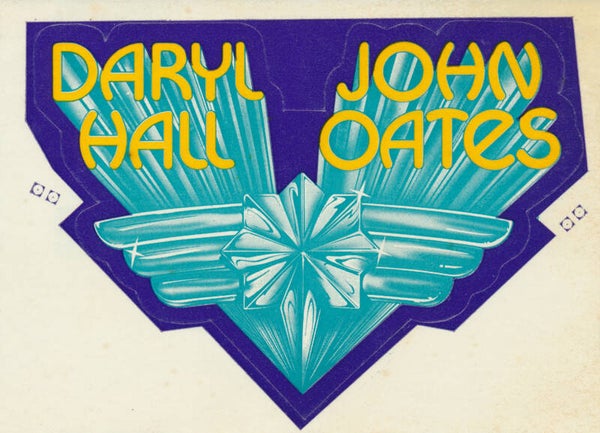 Daryl Hall & John Oates - 1970s [UK] - Promotional Sticker