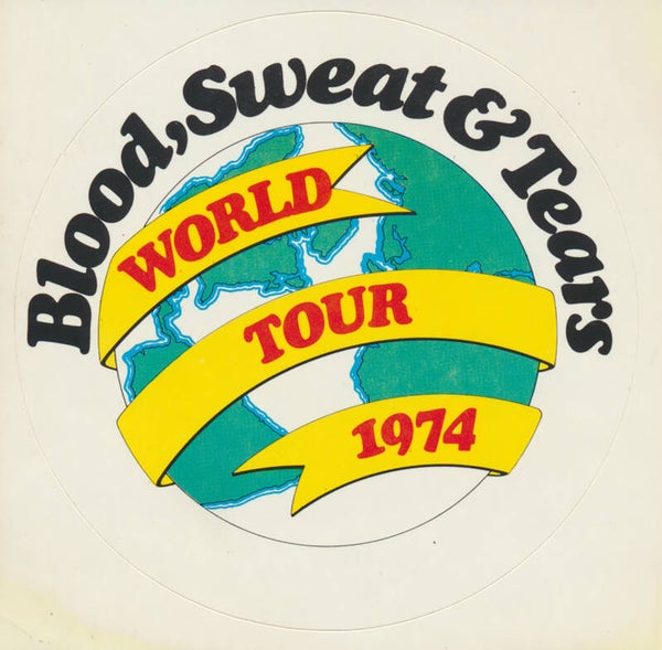 Blood Sweat & Tears - World Tour 1974 - 1974 [UK] - Promotional Sticker