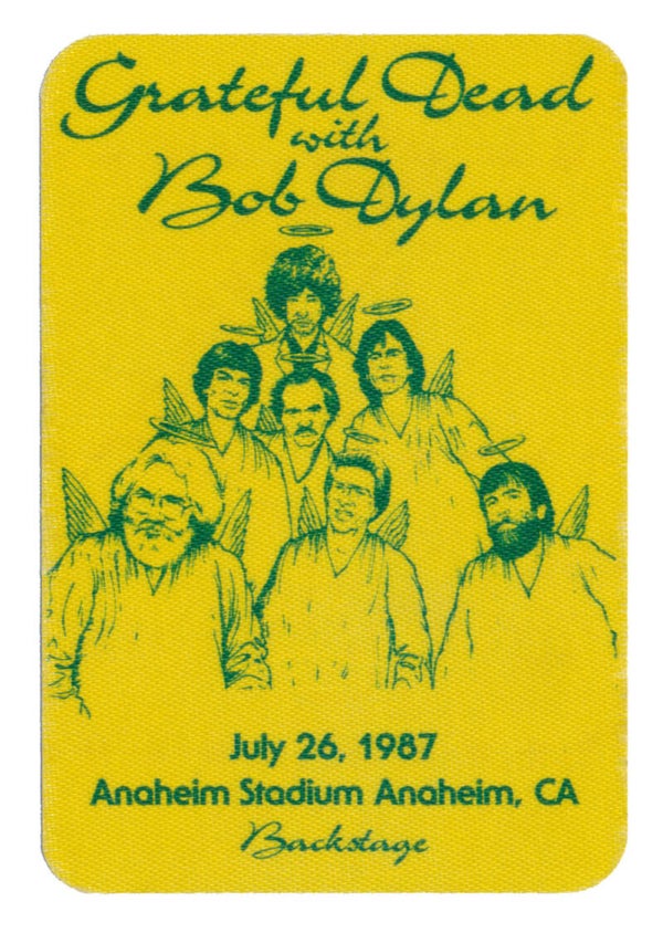 Grateful Dead with Bob Dylan - Anaheim - 1987 [USA] - Backstage Pass