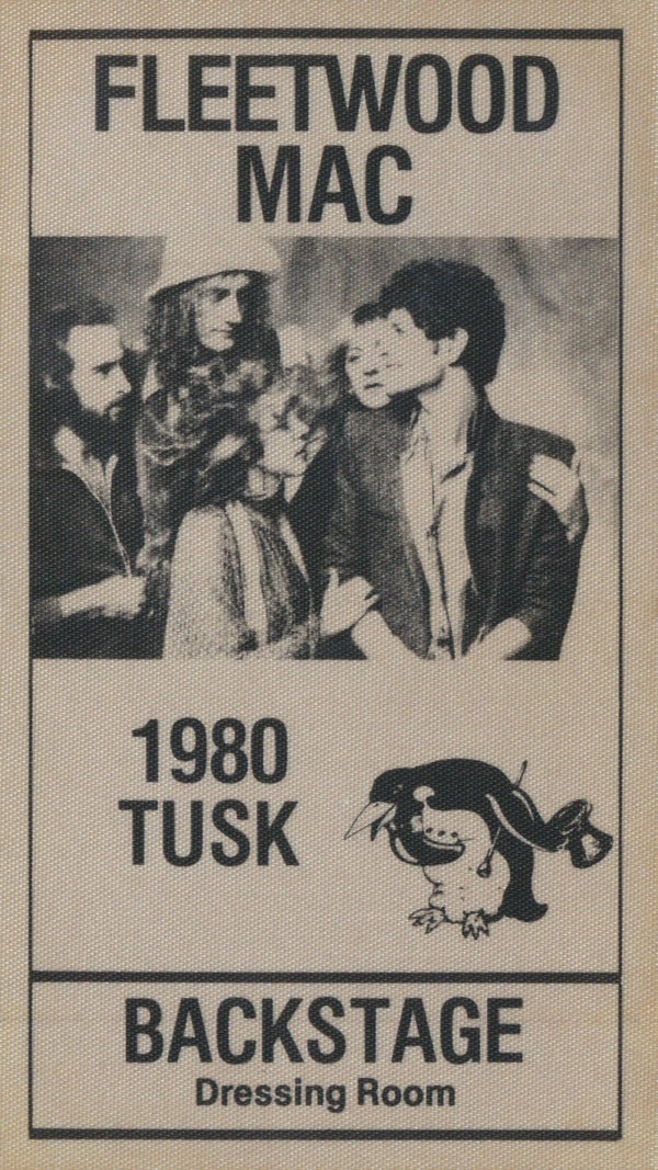 Fleetwood Mac - Tusk - Dressing Room - 1980 [USA] - Backstage Pass