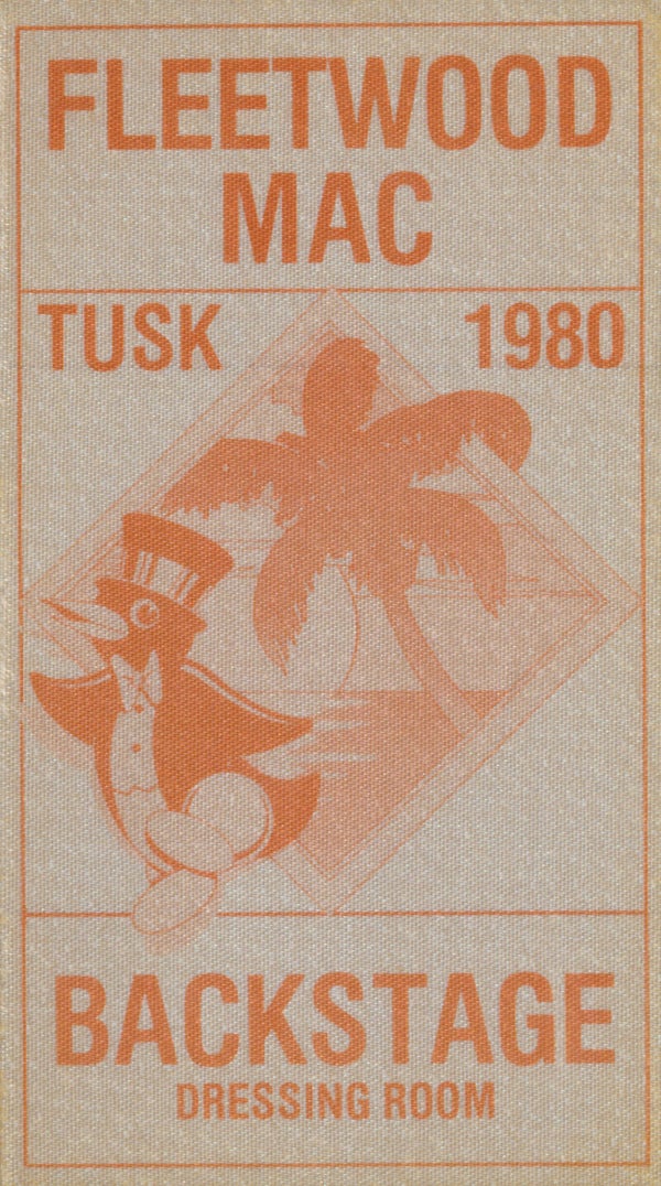 Fleetwood Mac - Tusk - Dressing Room - 1980 [USA] - Backstage Pass