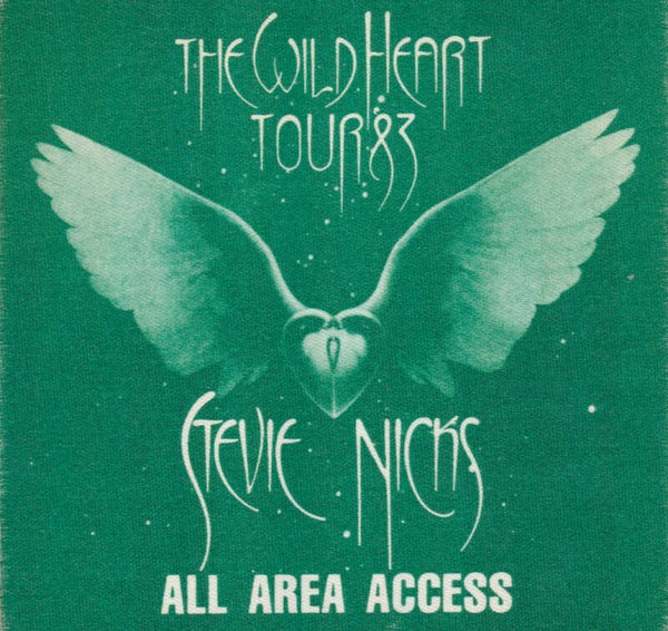 Stevie Nicks - Wild Heart Tour '83 - Green - 1983 [USA] - Backstage Pass