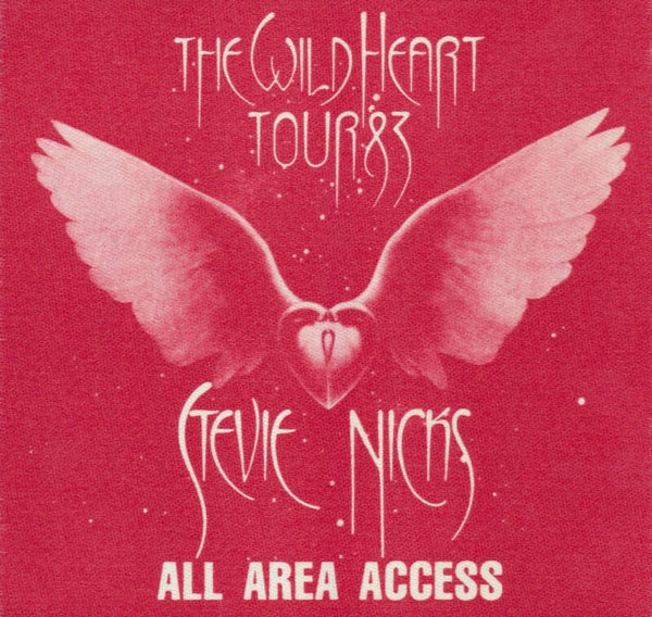 Stevie Nicks - Wild Heart Tour '83 - Red - 1983 [USA] - Backstage Pass