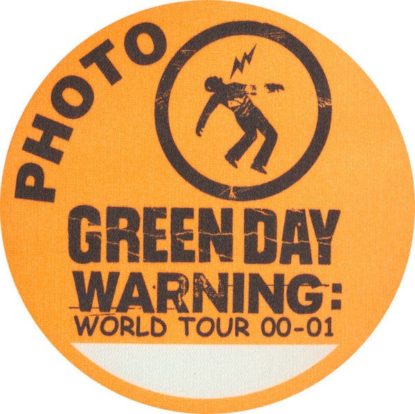 Green Day - World Tour 00-01 - Photo - Orange - 2000 [USA] - Backstage Pass