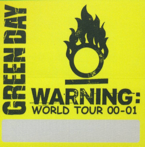 Green Day - World Tour 00-01 - 2000 [USA] - Backstage Pass