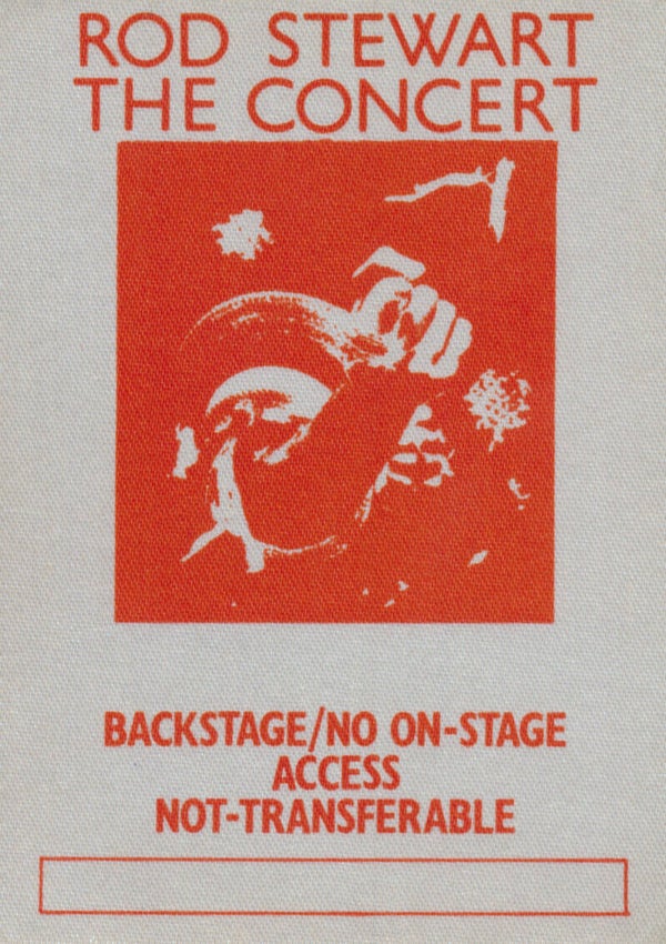Rod Stewart - The Concert - Red - 1970s [USA] - Backstage Pass