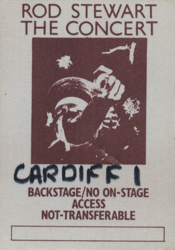 Rod Stewart - The Concert - Cardiff - Brown - 1970s [UK] - Backstage Pass