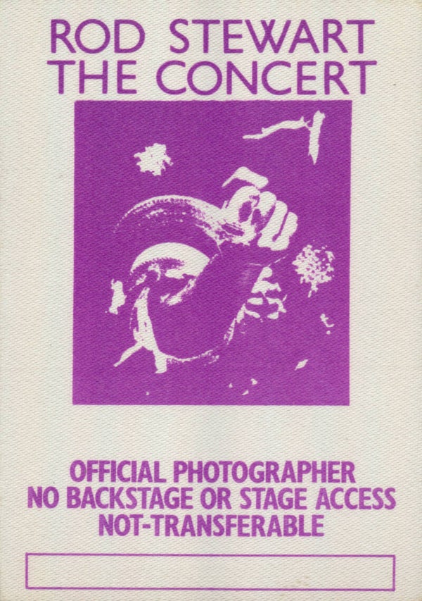 Rod Stewart - The Concert - Purple - 1970s [USA] - Backstage Pass
