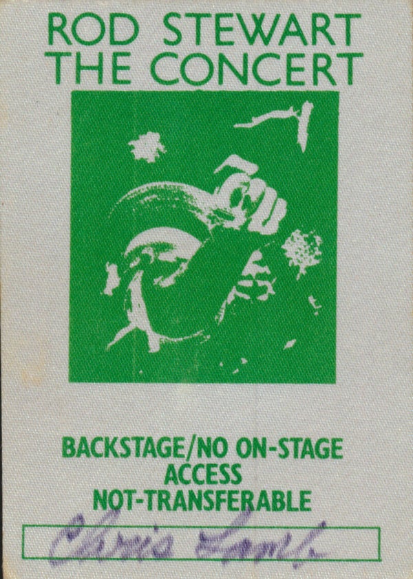 Rod Stewart - The Concert - Green - 1970s [USA] - Backstage Pass
