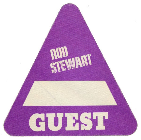 Rod Stewart - Guest - 1980s [USA] - Backstage Pass