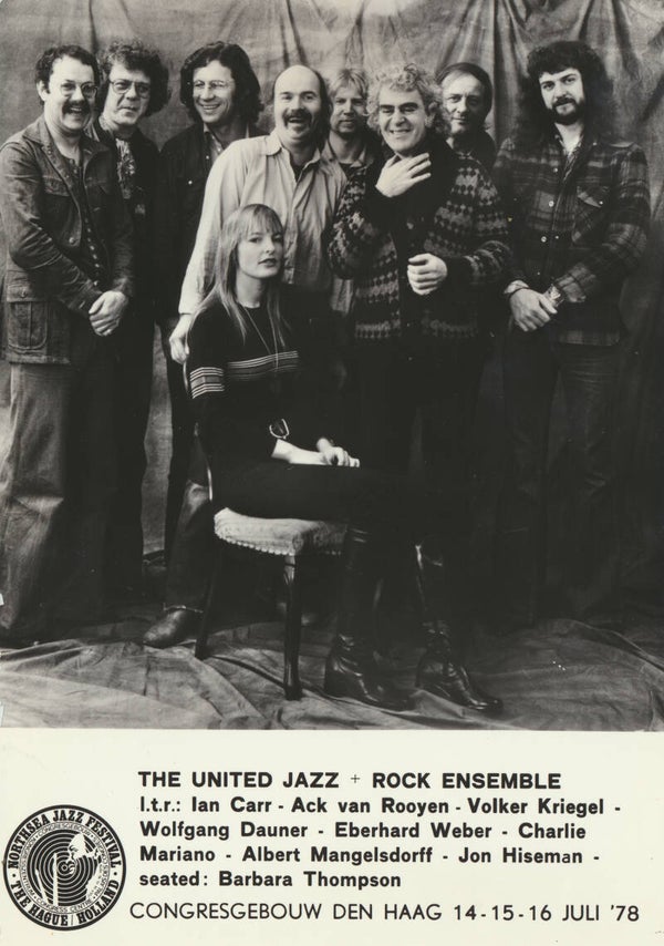 The United Jazz + Rock Ensemble - Northsea Jazz Festival - 1978 [Holland] - Publicity Press Photo