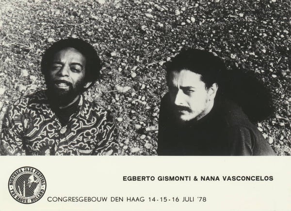 Egberto Gismonti & Nana Vasconcelos - Northsea Jazz Festival - 1978 [Holland] - Publicity Press Photo