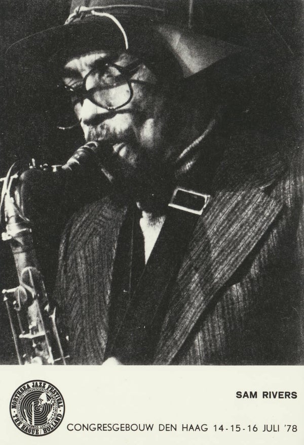 Sam Rivers - Northsea Jazz Festival - 1978 [Holland] - Publicity Press Photo