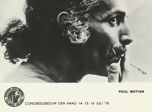 Paul Motian - Northsea Jazz Festival - 1978 [Holland] - Publicity Press Photo