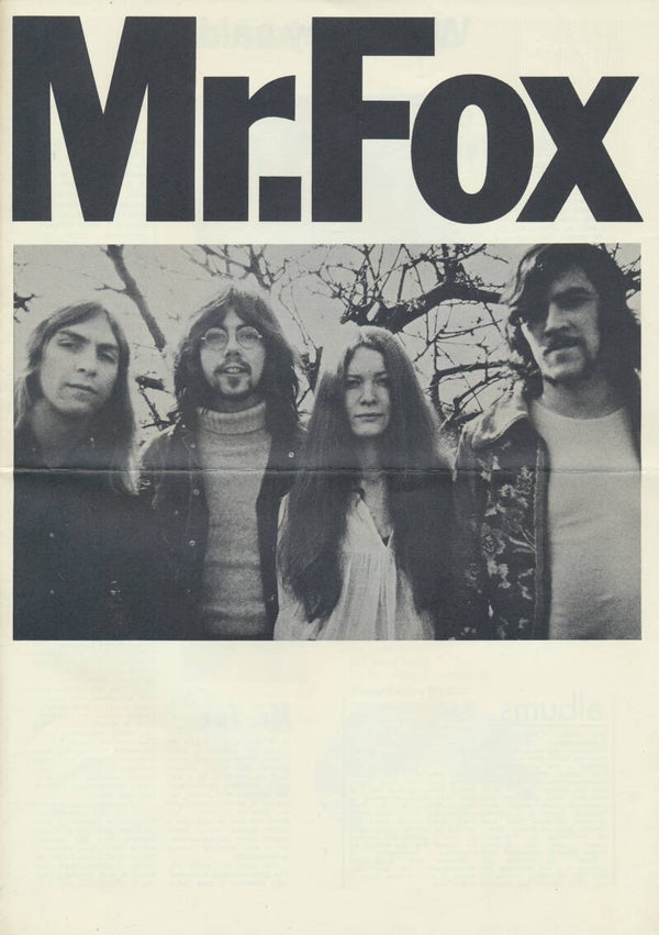 Mr. Fox - Transatlantic - 1971 [UK] - Press Booklet