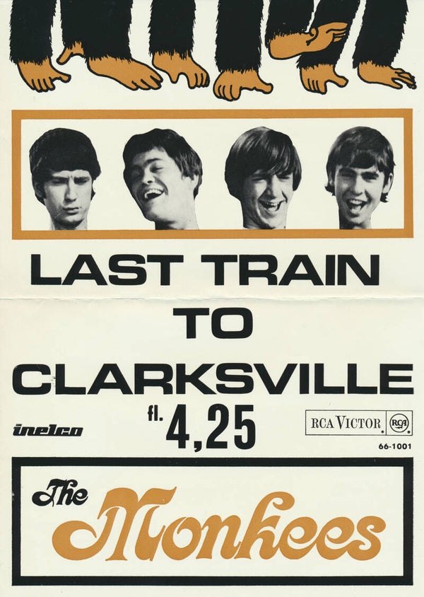 The Monkees - Last Train To Clarksville - 1966 [Holland] - Shop Window Poster