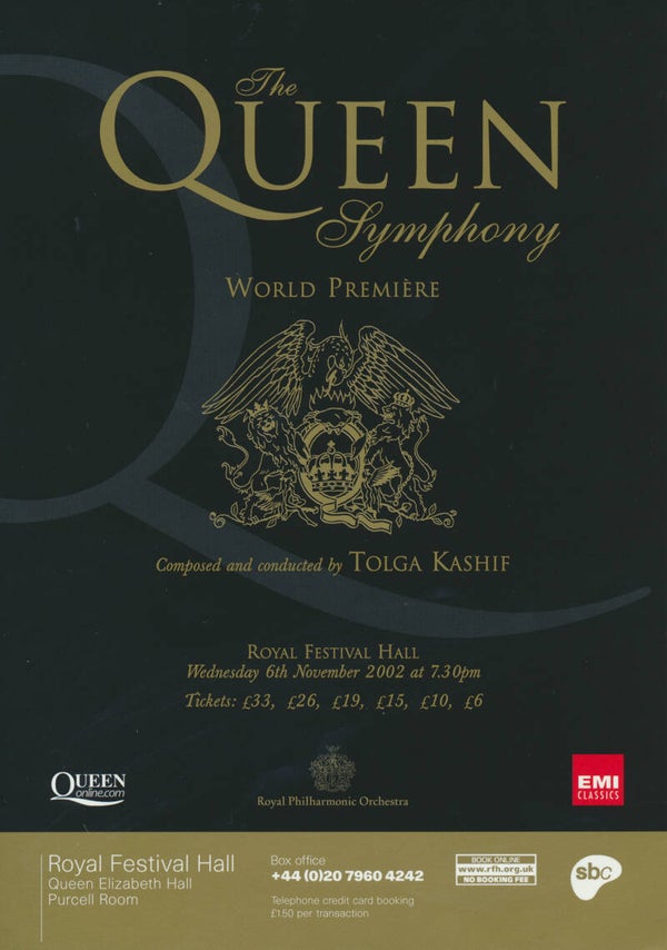 The Queen Symphony - Royal Festival Hall, London, November 6, 2002 [UK] - Handbill