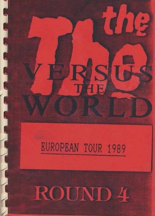 The The - Versus The World - European Tour 1989 [UK] - Itinerary