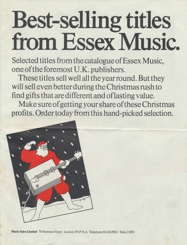 Best-selling titles from Essex Music - 1976 [UK] - Sales Brochure
