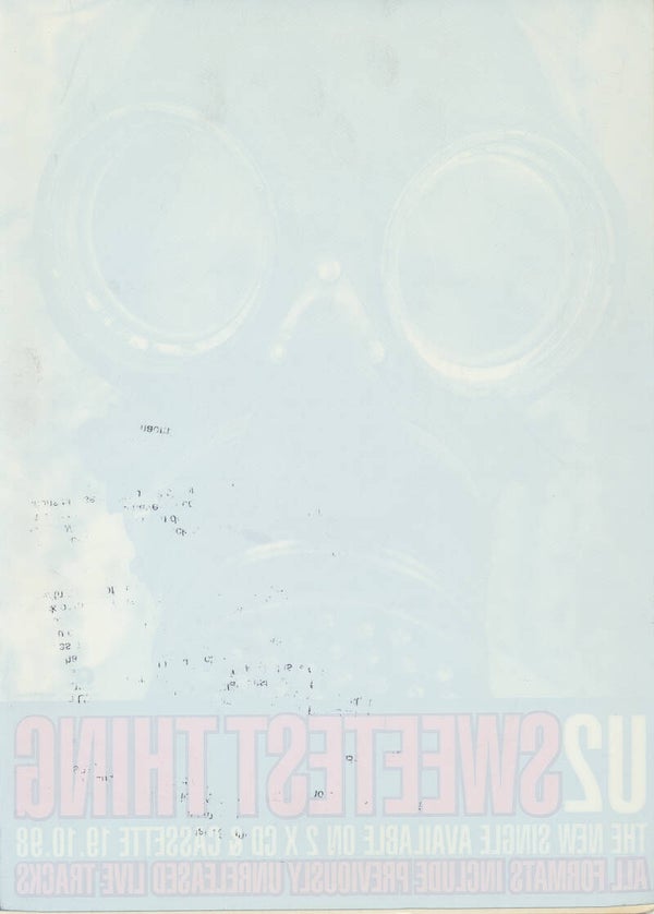 U2 - Sweetest Thing - 1998 [UK] - Window Sticker