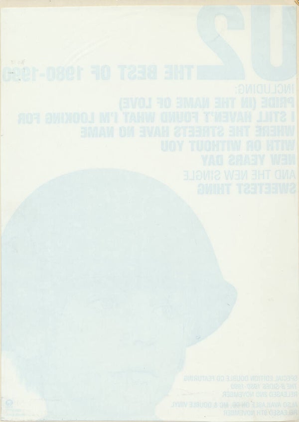 U2 - The Best Of 1980-1990 - 1998 [UK] - Window Sticker