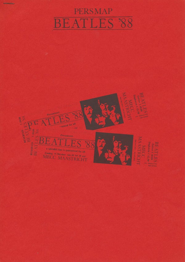 The Beatles - Persmap Beatles '88 - September 5, 1988 [Holland] - Press Kit