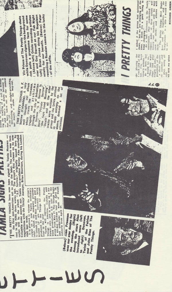 The Pretty Things - Pretties - 1977 [UK] - Magazine/Sheets