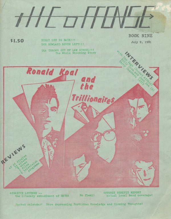 The Offense - Issue 9 - July 9, 1981 [USA] - Magazine