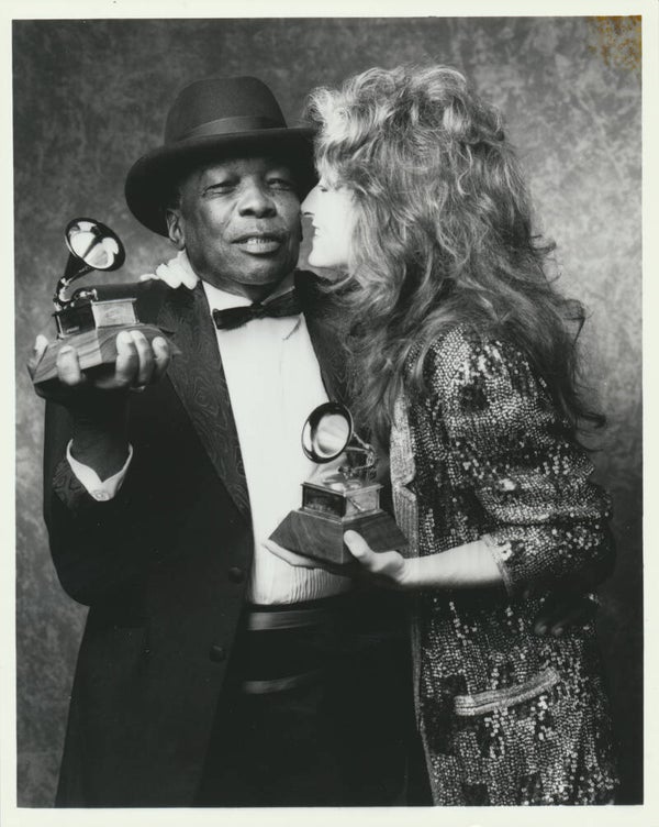John Lee Hooker + Bonnie Raitt - 1980s [Holland] - Publicity Press Photo